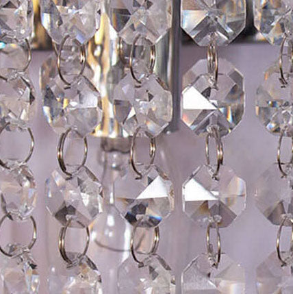 Modern Luxury Crystal Tassel 2-Light Wall Sconce Lamp