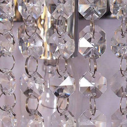 Modern Luxury Crystal Tassel 2-Light Wall Sconce Lamp