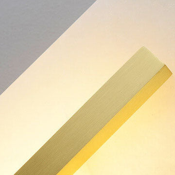 Chinese Marble Square Brass 1-Light LED Wall Sconce Lamp