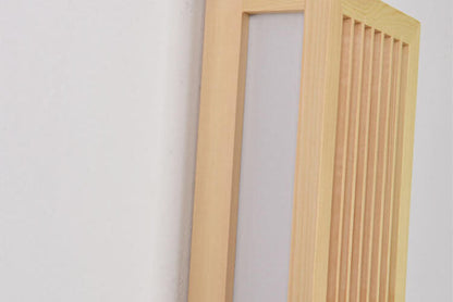 Modern Minimalist Solid Wood Acrylic Rectangular LED  Wall Sconce Lamp for Living Room
