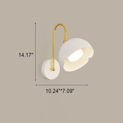 Pure White Iron LED Wall Sconce Lamp Flush Mount Lighting
