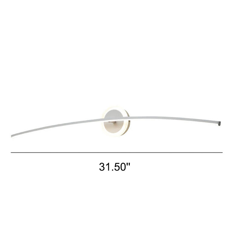 Curved Line LED Mirror Front Light Wall Sconce Lamp