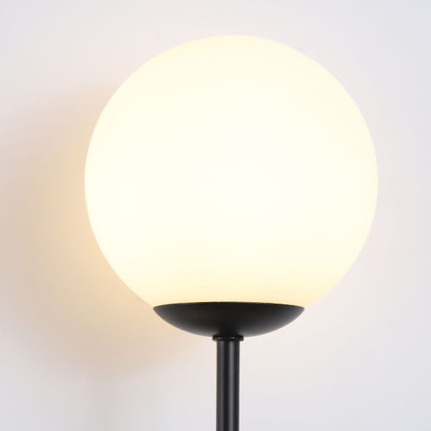 Round Glass Ball Silicone Hose 1-Light Wall Sconce Lamp