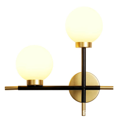 Nordic Minimalist Magic Bean Glass 1/2 Light Wall Sconce Lamp