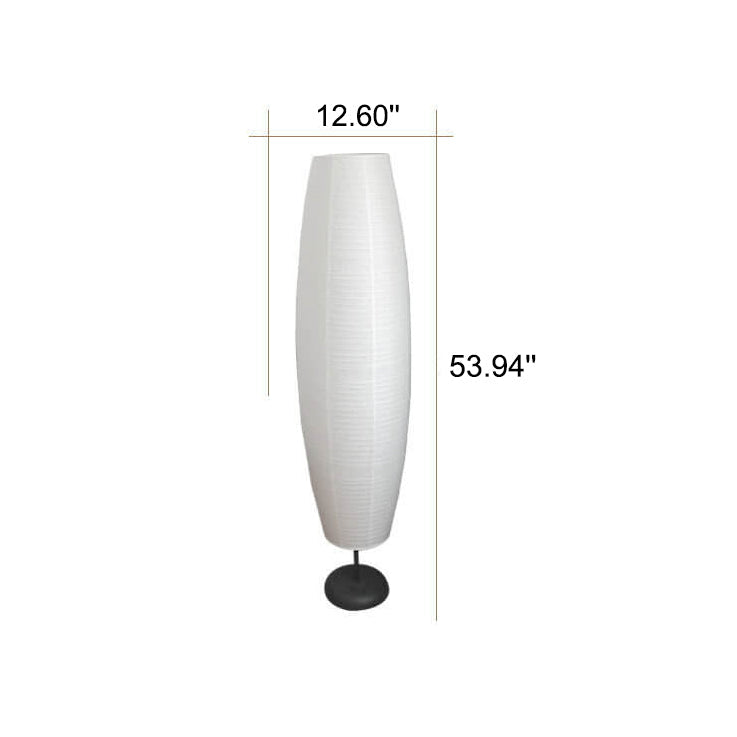 Nordic Minimalist Rice Paper Column 2-Light Floor Lamp