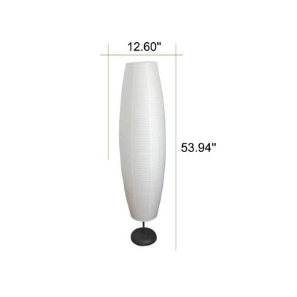 Nordic Minimalist Rice Paper Column 2-Light Floor Lamp