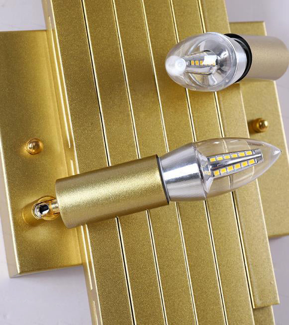 Modern Fabric Hardware Column 2-Light Wall Sconce Lamp