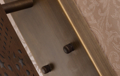 Hollowed Column Copper Moroccan 1-Light Wall Sconce Lamp