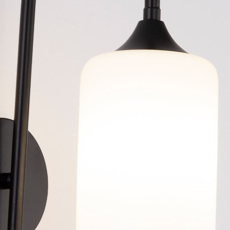 Glass Shade Bending Arm 1-Light Wall Sconce Lamp