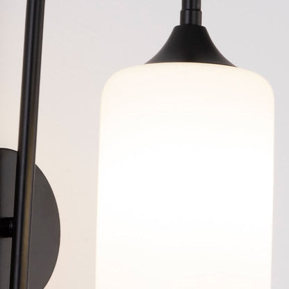 Glass Shade Bending Arm 1-Light Wall Sconce Lamp