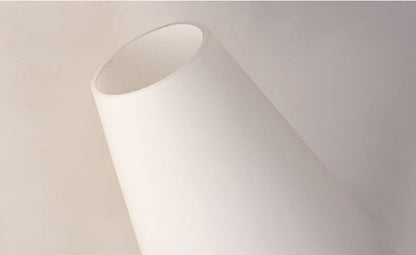 Wide Flare White Glass Shade 1-Light Wall Sconce Lamp