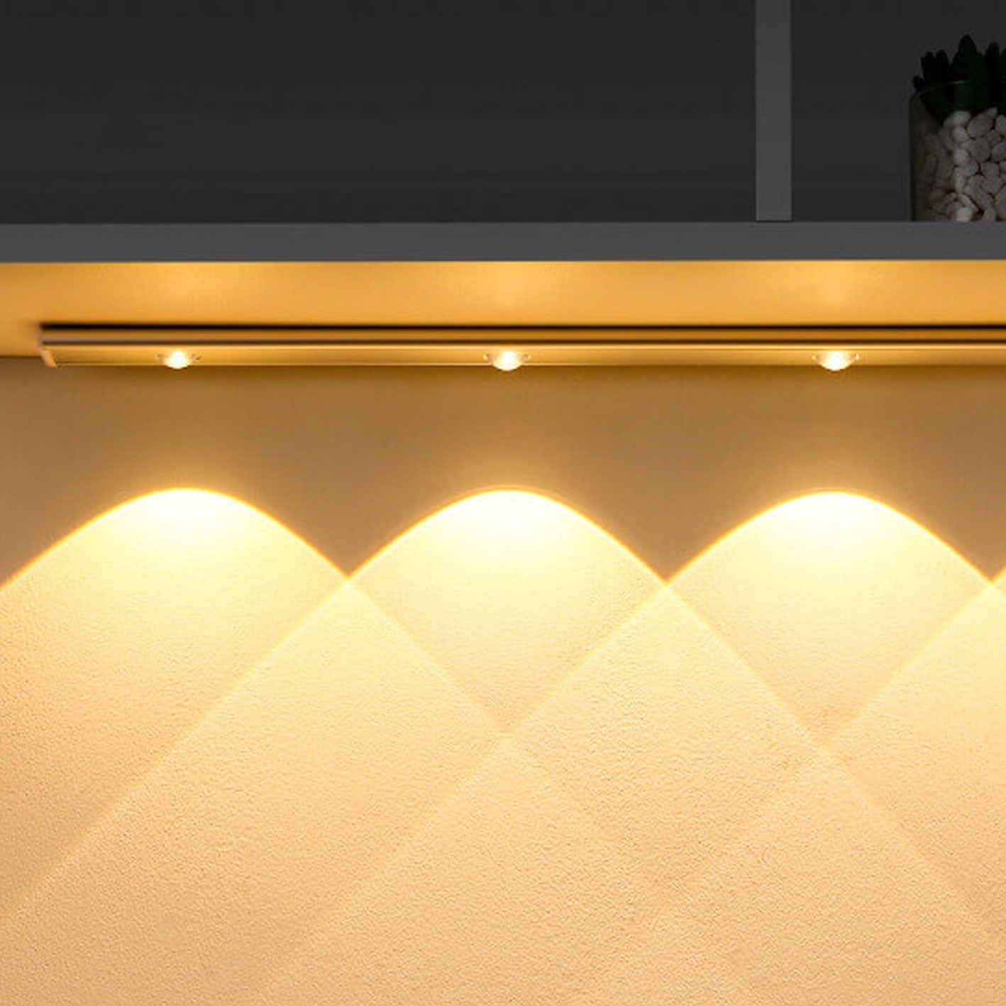 Ultra-thin Human Sensor Charging Hill Ripple Light Strip