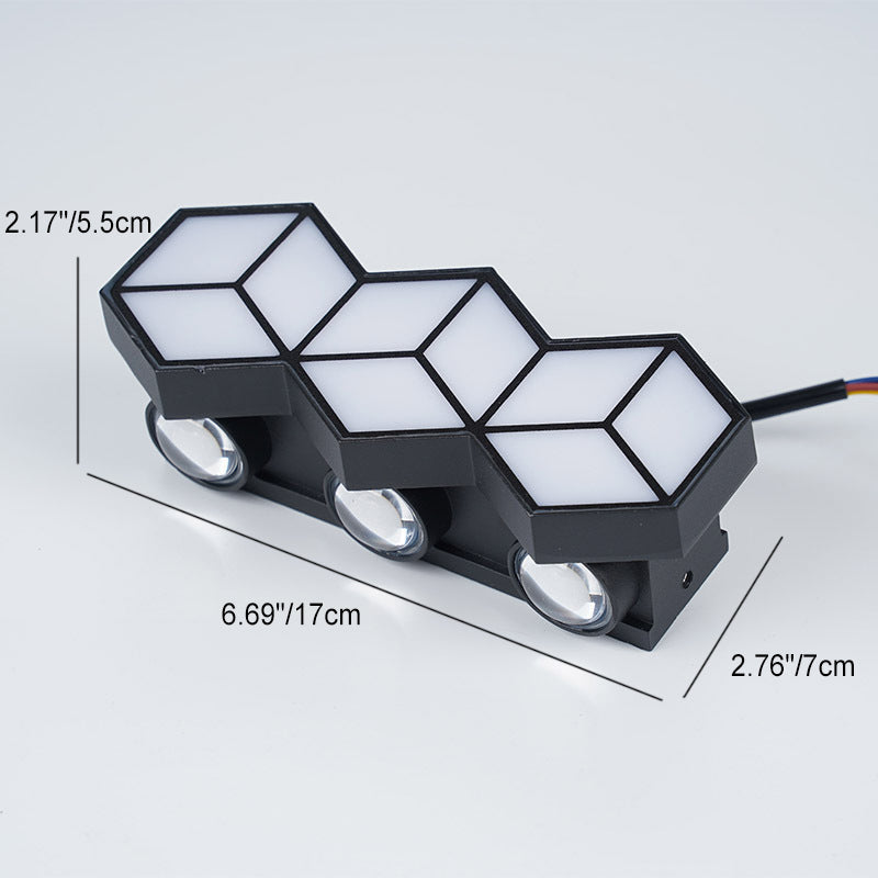 Waterproof Aluminum Acrylic Lozenge LED Wall Sconce Lamp