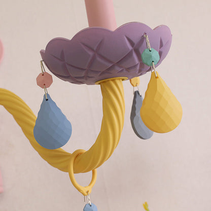 Iron Crystal Macaron Candelabra 2-Light Wall Sconce Lamp