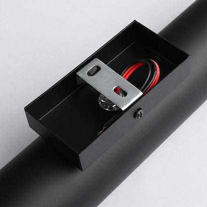 Cylindrical Aluminum Black Gold 2-Light Wall Sconce Lamp