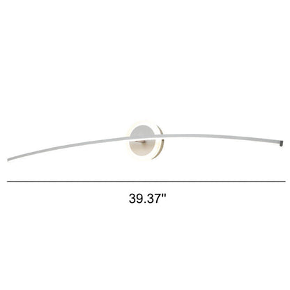 Curved Line LED Mirror Front Light Wall Sconce Lamp