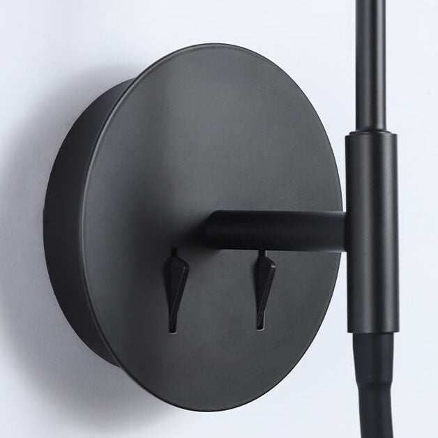 Round Glass Ball Silicone Hose 1-Light Wall Sconce Lamp