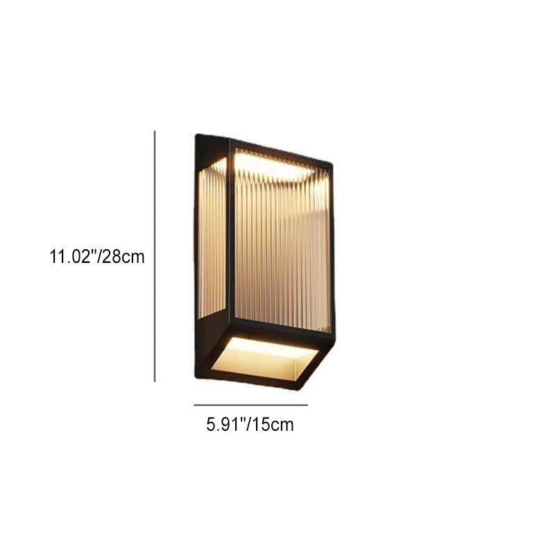 Solar Stainless Steel Acrylic LED Outdoor Wall Sconce Lamp