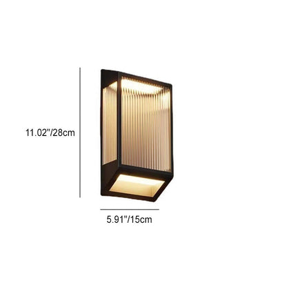 Solar Stainless Steel Acrylic LED Outdoor Wall Sconce Lamp