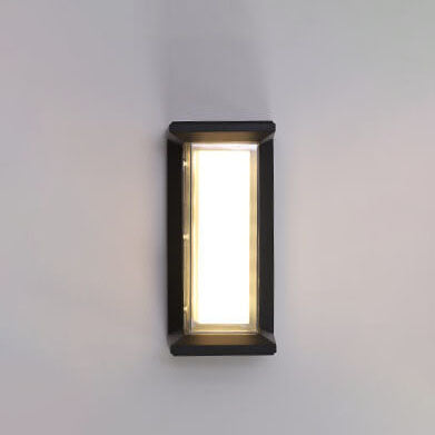 Waterproof Rectangular LED 1-Light Outdoor Wall Sconce Lamp