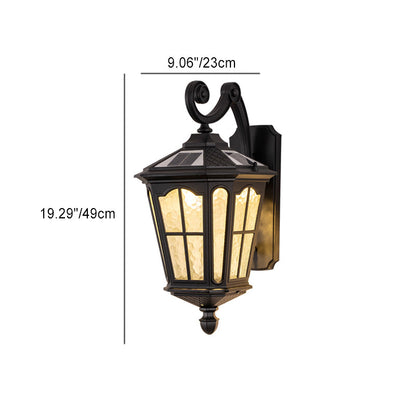 Farmhouse Aluminum Glass 1-Light Outdoor Wall Sconce Lamp