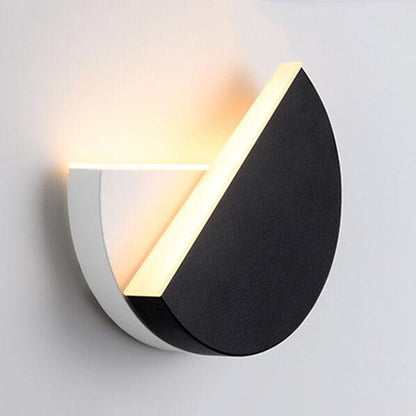 Round Splicing 1-Light LED Rotatable Wall Sconce Lamp