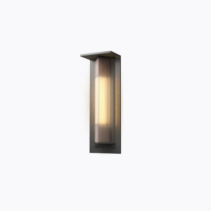 Aluminum Glass Outdoor Waterproof Wall Sconce Lamp