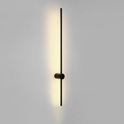 Minimalist Long Aluminum Iron Silicone LED Wall Sconce Lamp