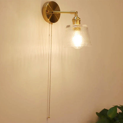 Nordic Glass Creative Zipper 1-Light Wall Sconce Lamp