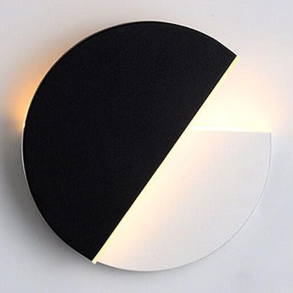 Round Splicing 1-Light LED Rotatable Wall Sconce Lamp