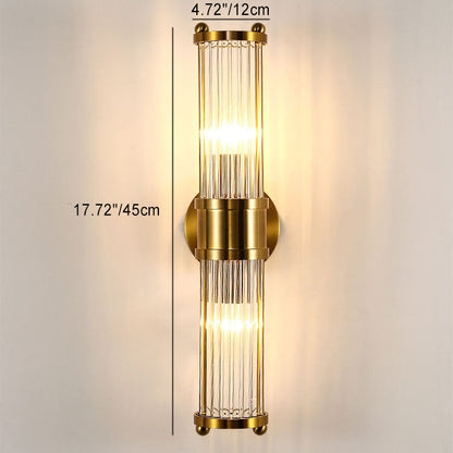 Scandinavian Base Iron Crystal 1/2 Light Wall Sconce Lamp