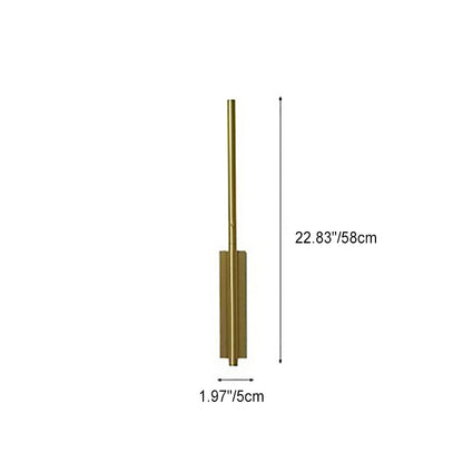 Modern Minimalist Strip Copper PC LED Wall Sconce Lamp