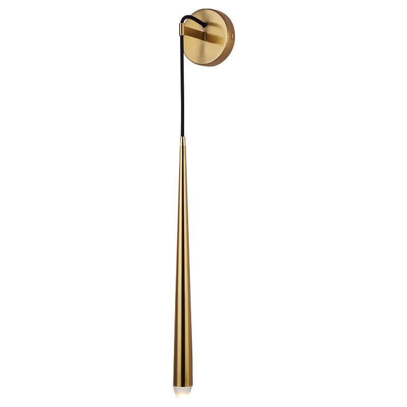 Minimalist Luxury Long Strip Gold 1-Light Wall Sconce Lamp