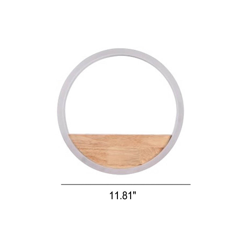 Solid Acrylic Storage Decoration Round LED Wall Sconce Lamp