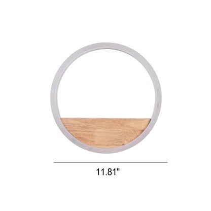 Solid Acrylic Storage Decoration Round LED Wall Sconce Lamp