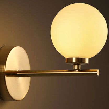 Milk Ball Metal Magic Bean 1/2/3 Light Wall Sconce Lamp