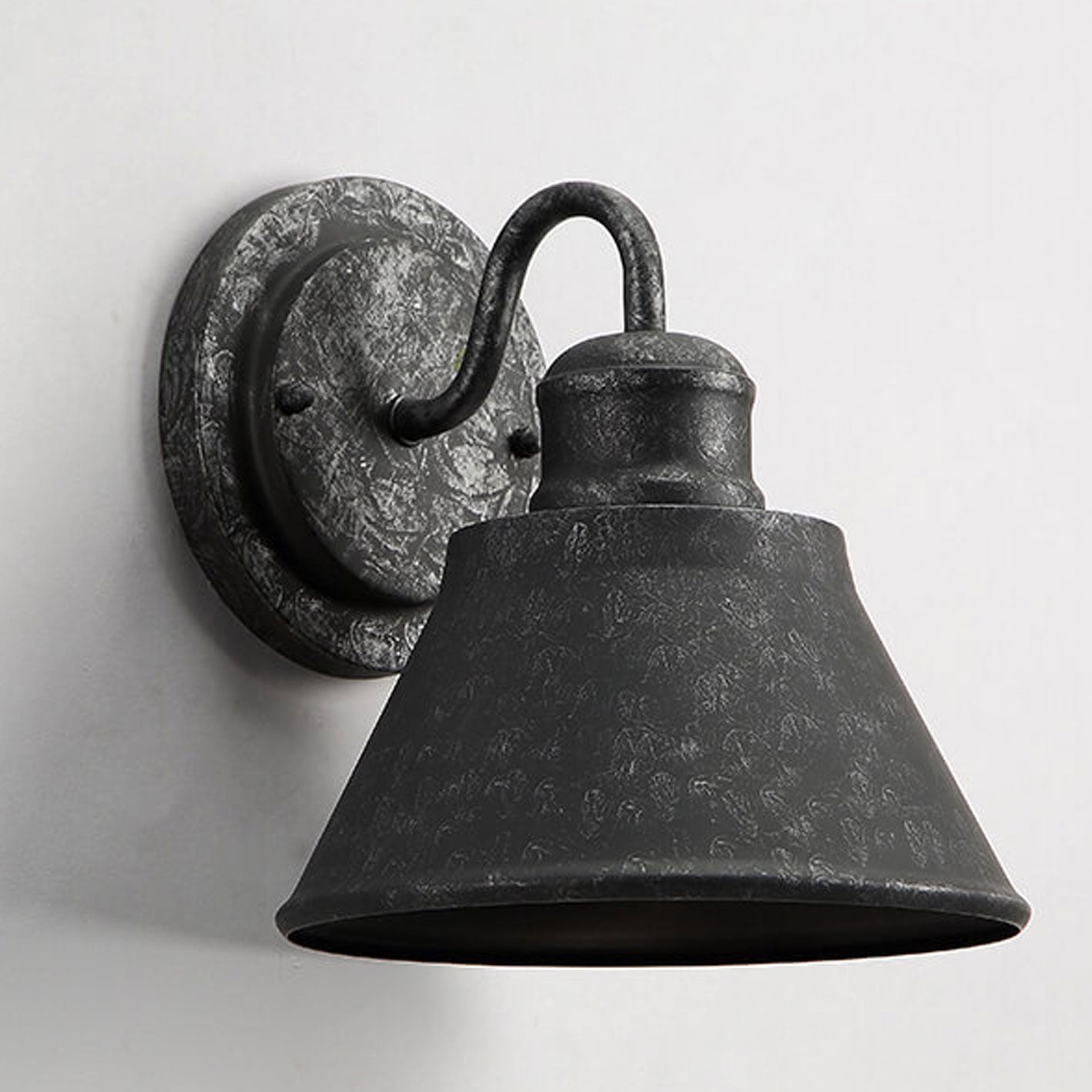 Hardware Shade Outdoor Waterproof 1-Light Wall Sconce Lamp