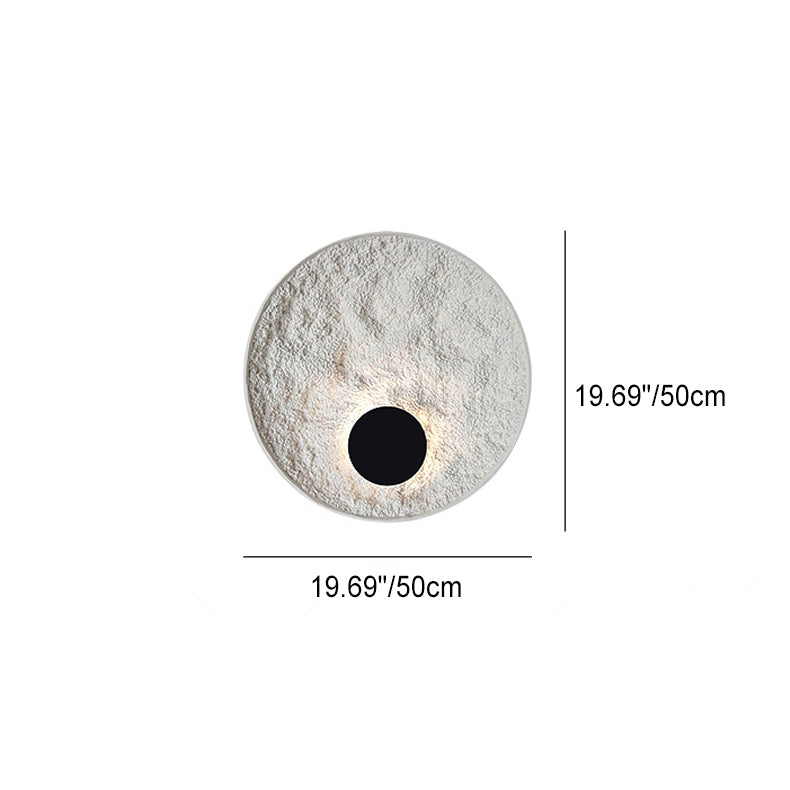 Contemporary Nordic Round Iron Resin LED Wall Sconce Lamp