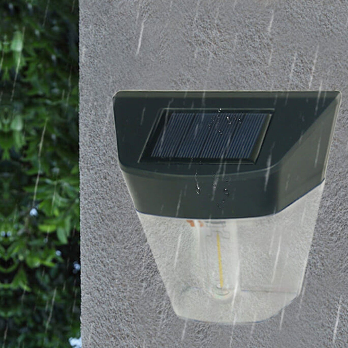 Solar Trapezoid Outdoor Waterproof LED Wall Sconce Lamp