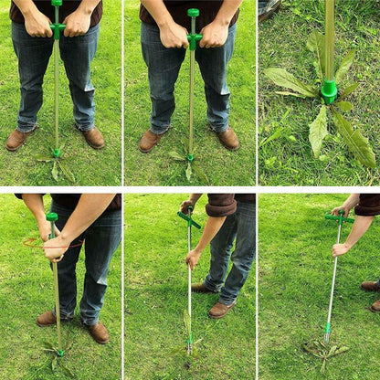 Standing Weed Puller with Foot Pedal & Claws