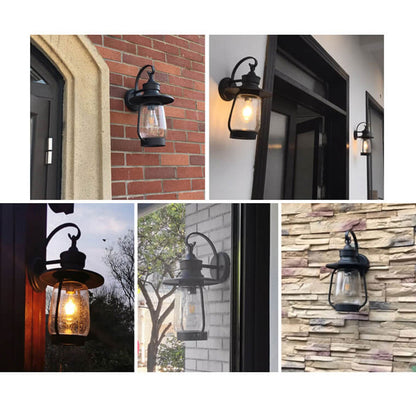 Bubble 1-Light Outdoor Waterproof Patio Wall Sconce Lamp