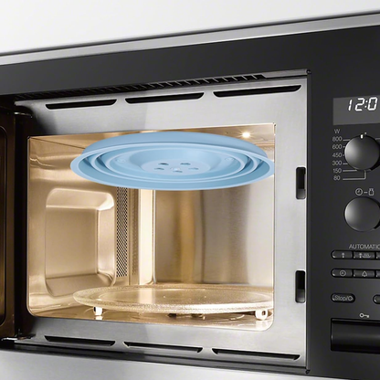 Collapsible Silicone Microwave Cover with Vents