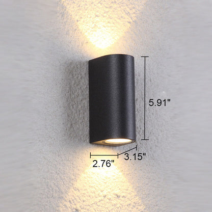 Solid Double-headed LED Outdoor Waterproof Wall Sconce Lamp