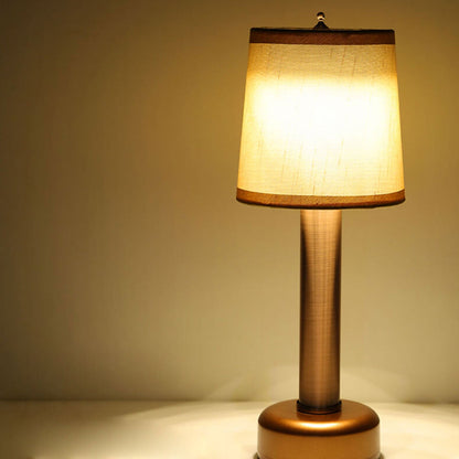 Vintage Linen Iron Table Lamp