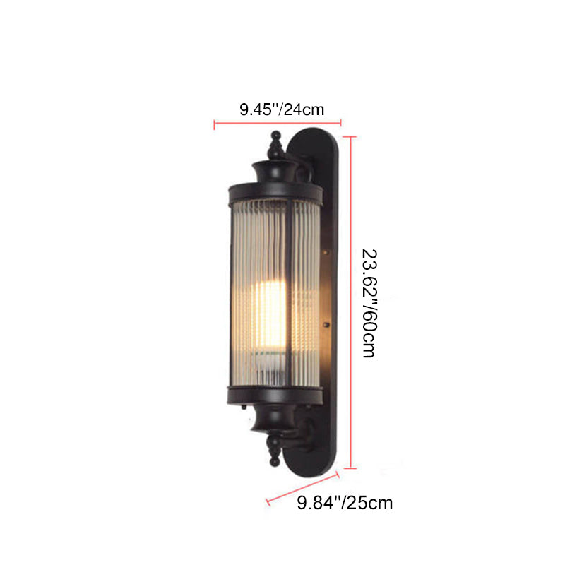 Chinese Iron Outdoor Waterproof 1-Light Wall Sconce Lamp