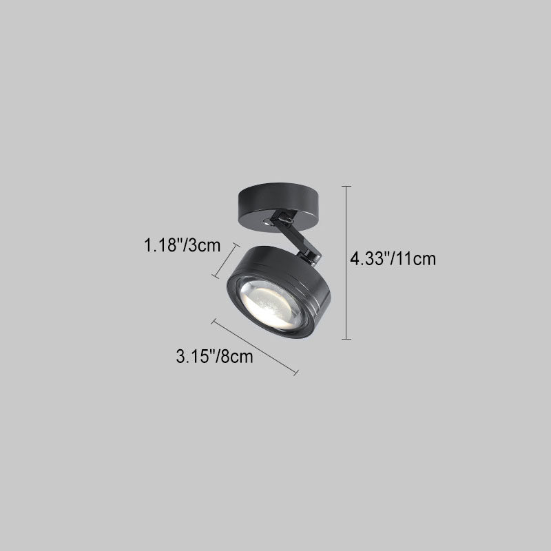 Industrial Aluminum Cylinder LED Spotlight Wall Sconce Lamp