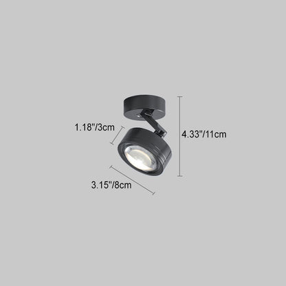 Industrial Aluminum Cylinder LED Spotlight Wall Sconce Lamp
