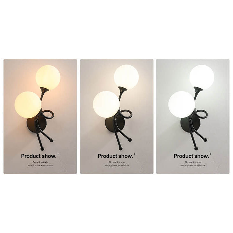 Minimalist Knot Shape Design 2-Light Wall Sconce Lamp