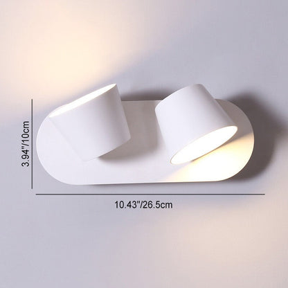 Dome Rotatable Aluminum LED Reading Wall Sconce Lamp