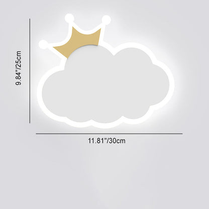 Creative Crown Clouds Iron LED Wall Sconce Lamp